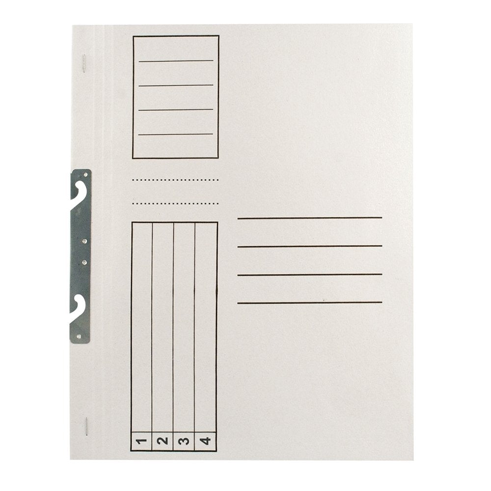 Dosar de incopciat 1/1, carton, alb, 10 bucati/set Dosar de incopciat 1/1, carton, alb, 10 bucati/set